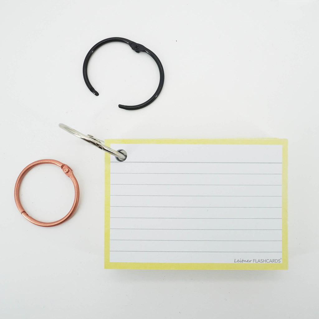 Leitner Flashcards A7 Pastel Lined yellow 6