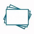 Leitner Flashcards A7 Retro Dotted blue