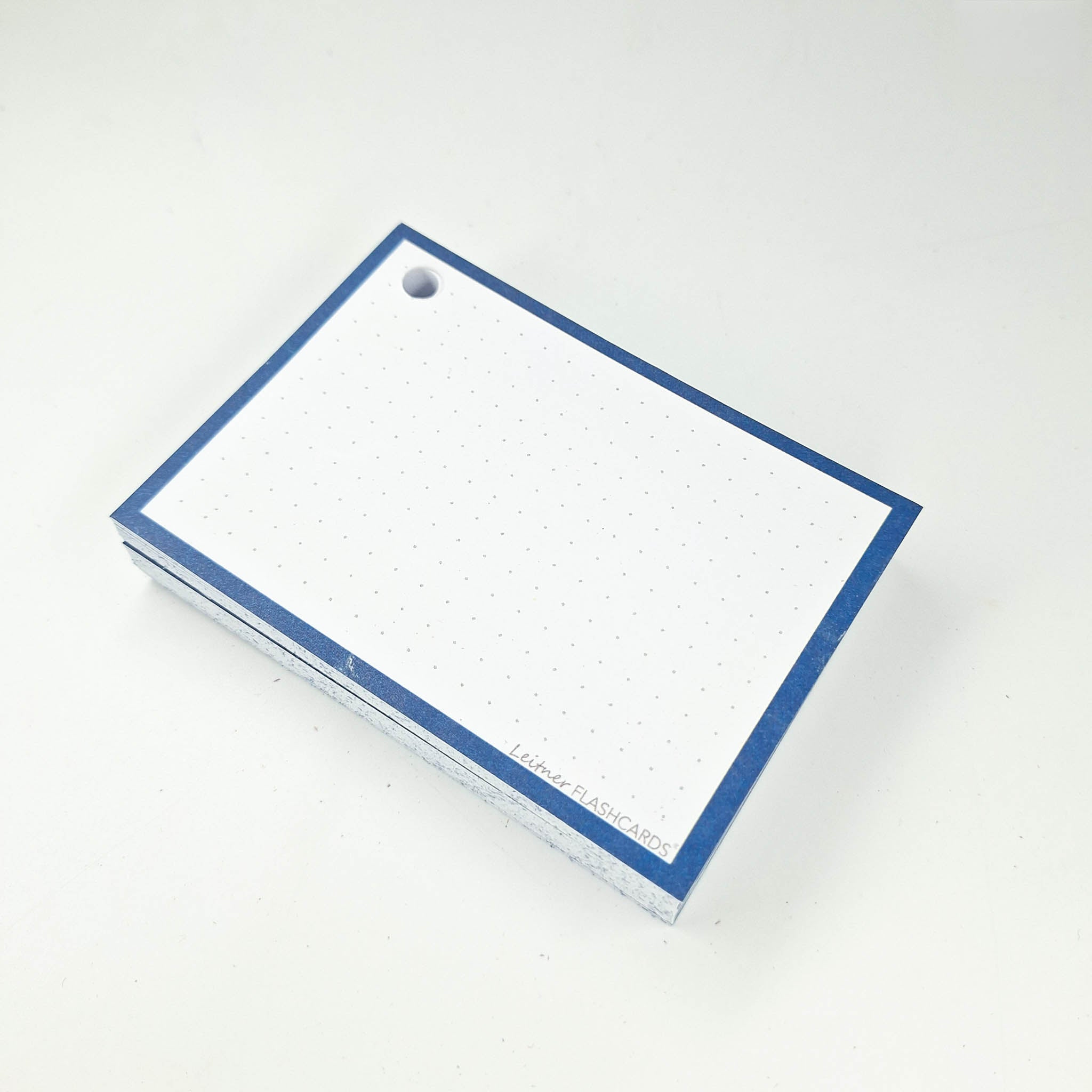 Leitner Flashcards A7 Retro Dotted blue