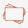 Leitner Flashcards A7 Retro Dotted orange