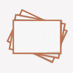 Leitner Flashcards A7 Retro Dotted orange