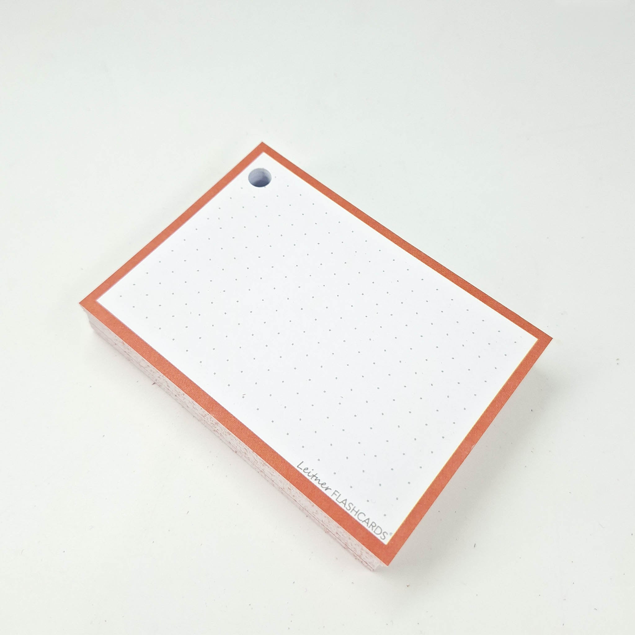 Leitner Flashcards A7 Retro Dotted orange