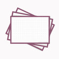 Leitner Flashcards A7 Retro Dotted purple