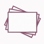 Leitner Flashcards A7 Retro Dotted purple