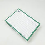 Leitner Flashcards A7 Retro Lined green