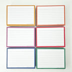 Leitner Flashcards A7 Retro Lined orange