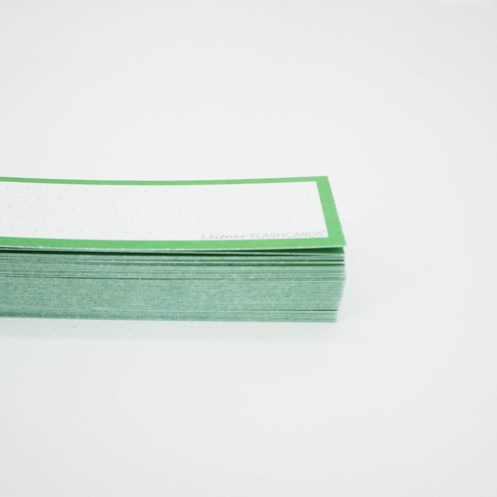 Leitner Vocabulary Cards Classic Dotted green 2