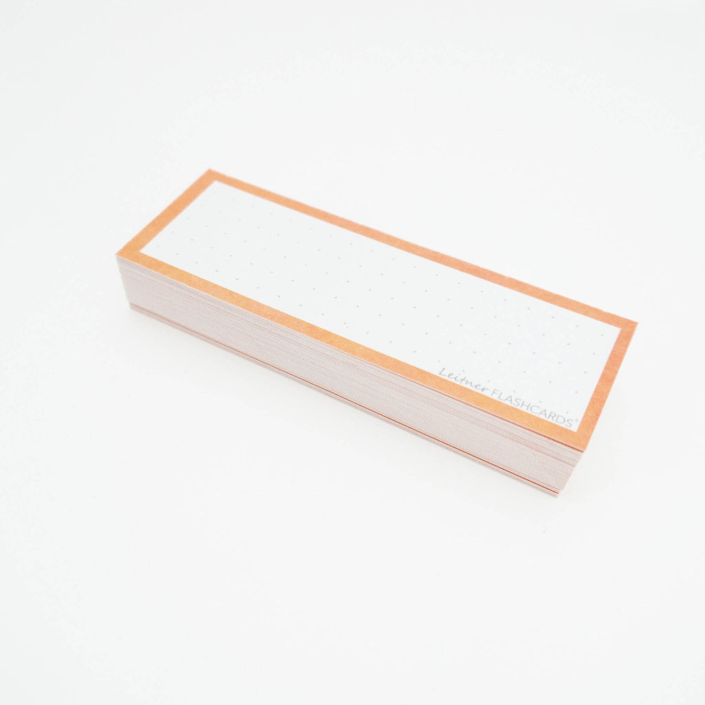 Leitner Vocabulary Cards Classic Dotted orange 2