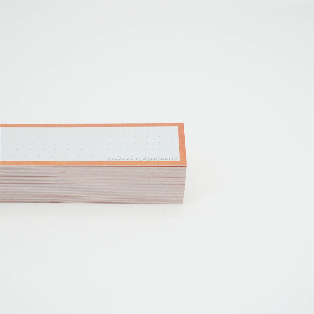 Leitner Vocabulary Cards Classic Dotted orange 3