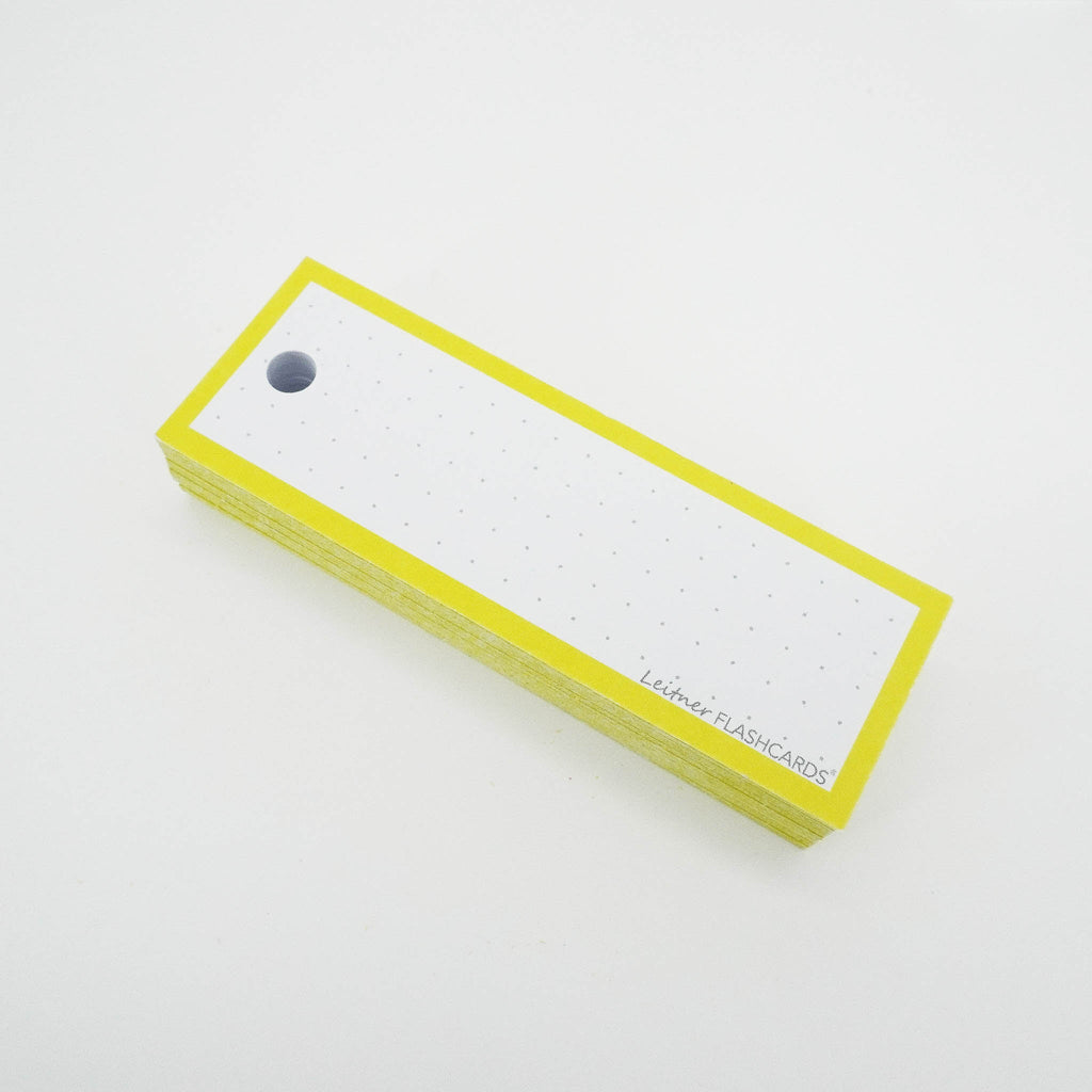 Leitner Vocabulary Cards Classic Dotted yellow 3