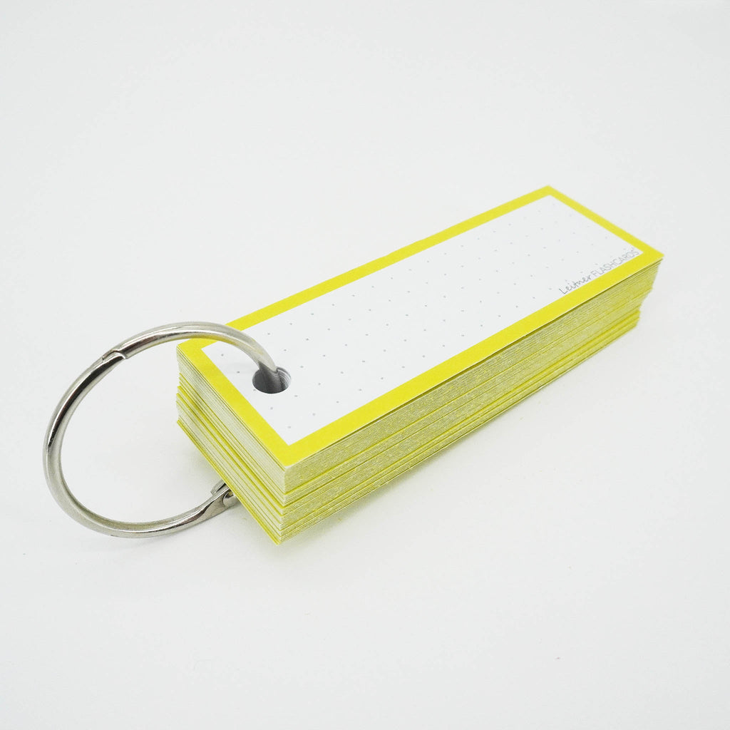 Leitner Vocabulary Cards Classic Dotted yellow 4