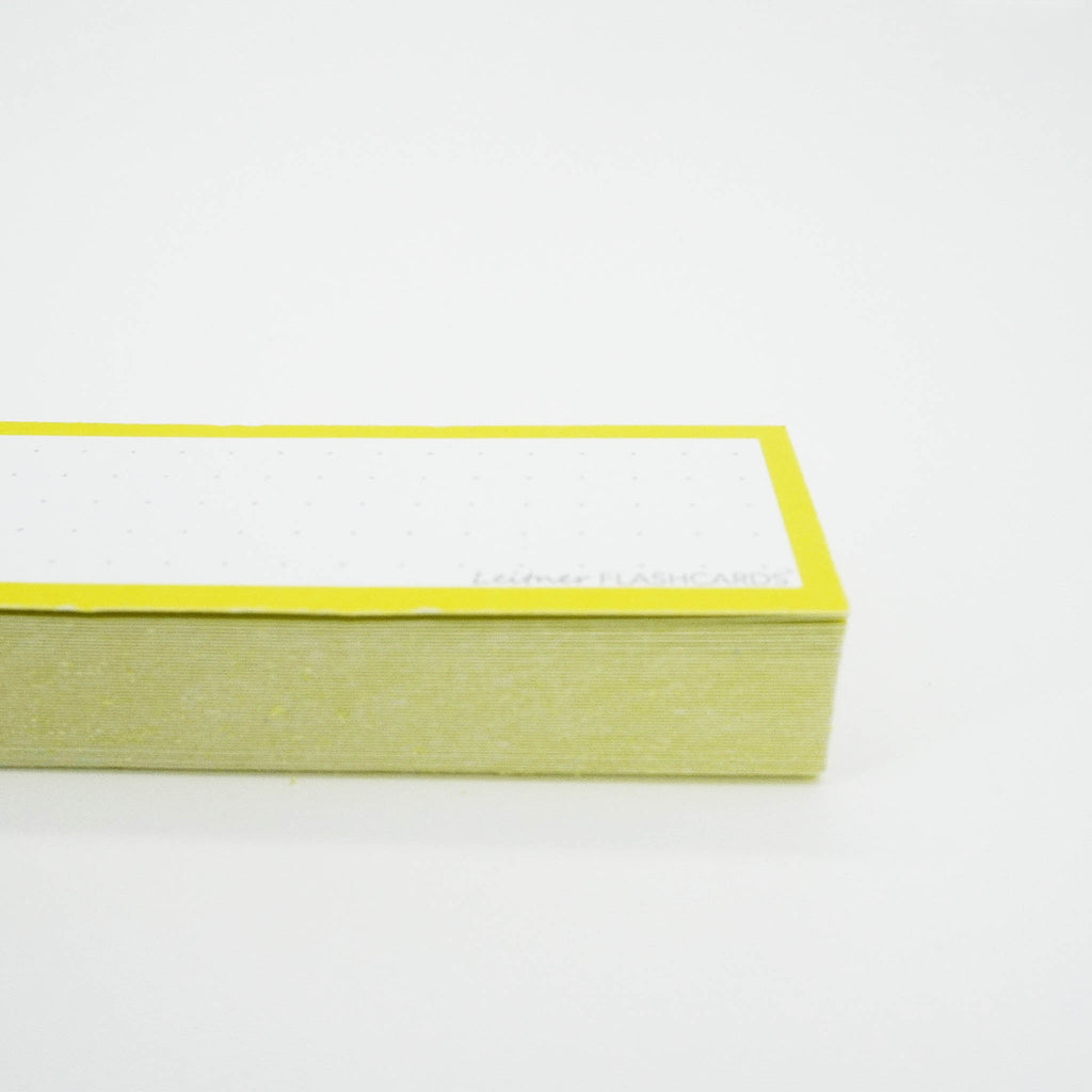Leitner Vocabulary Cards Classic Dotted yellow 2