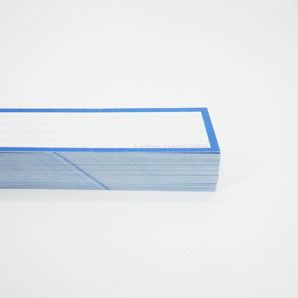 Leitner Vocabulary Cards Classic Lined blue 2