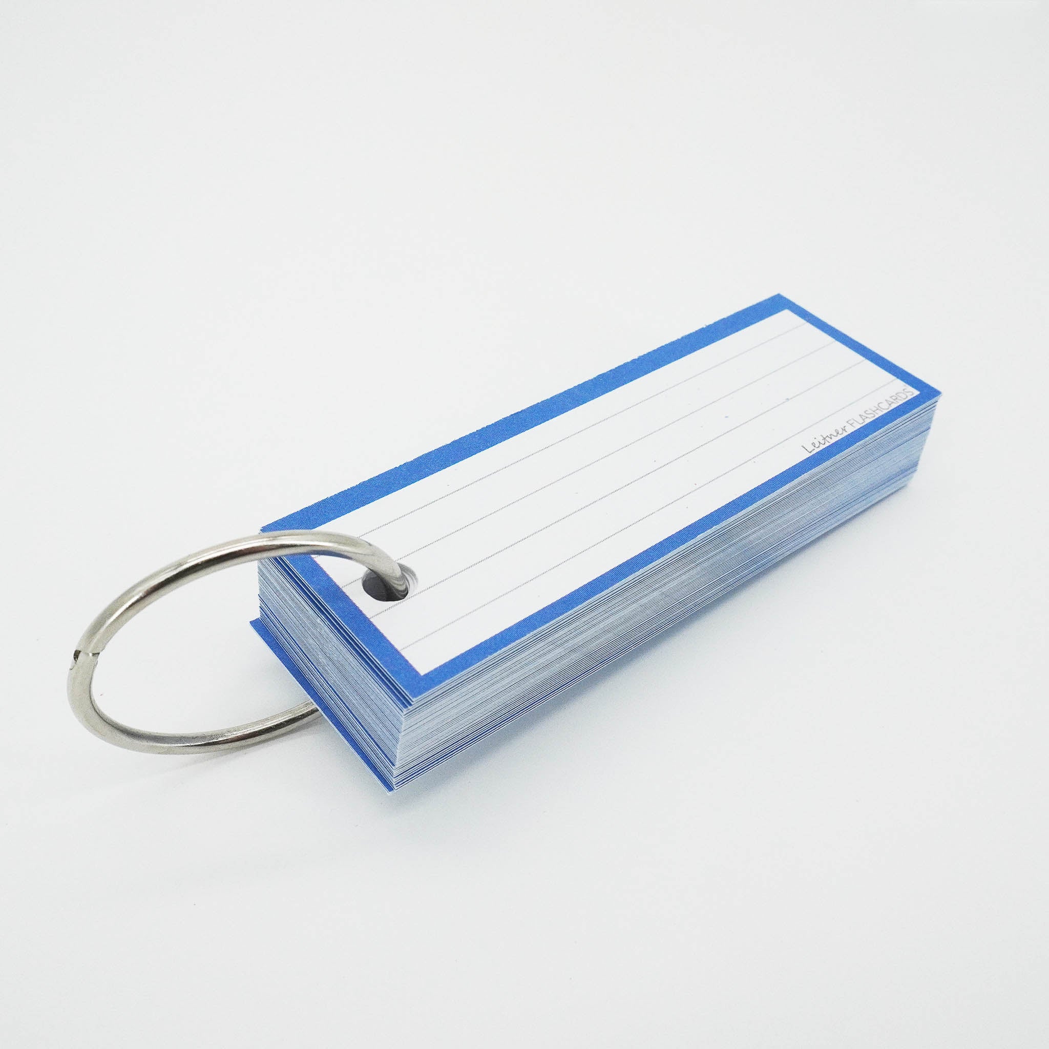 Leitner Vocabulary Cards Classic Lined blue