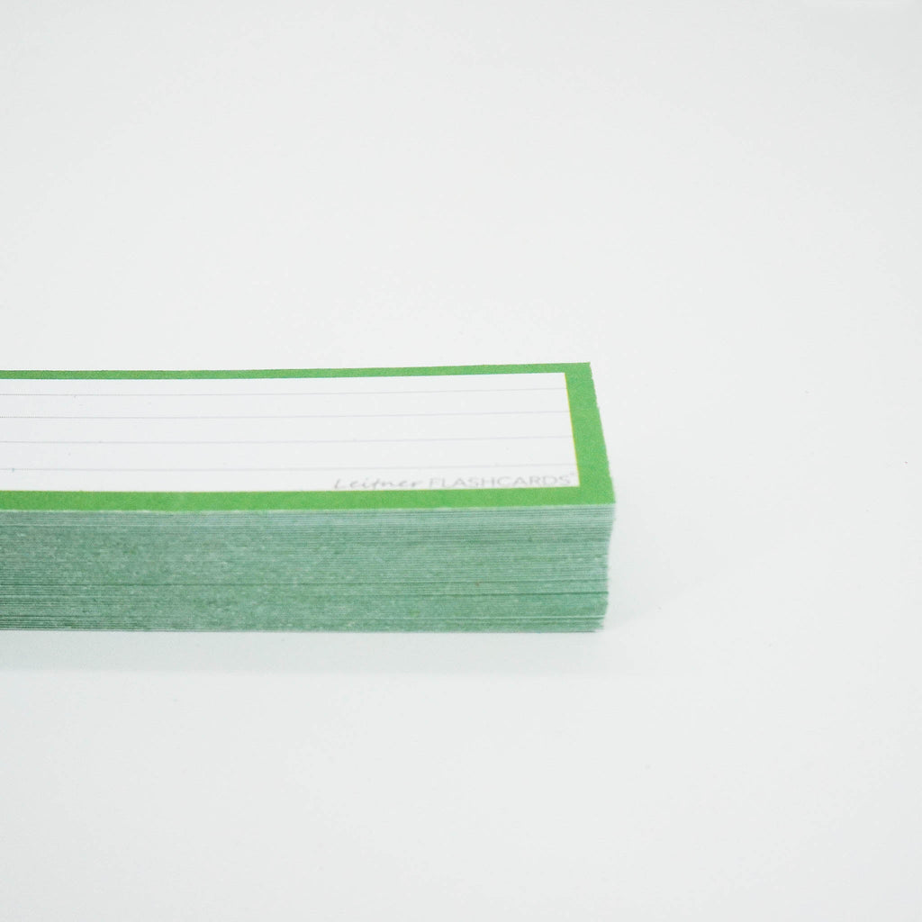 Leitner Vocabulary Cards Classic Lined green 2
