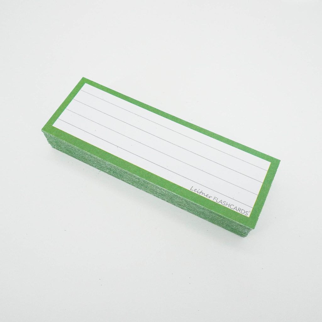 Leitner Vocabulary Cards Classic Lined green