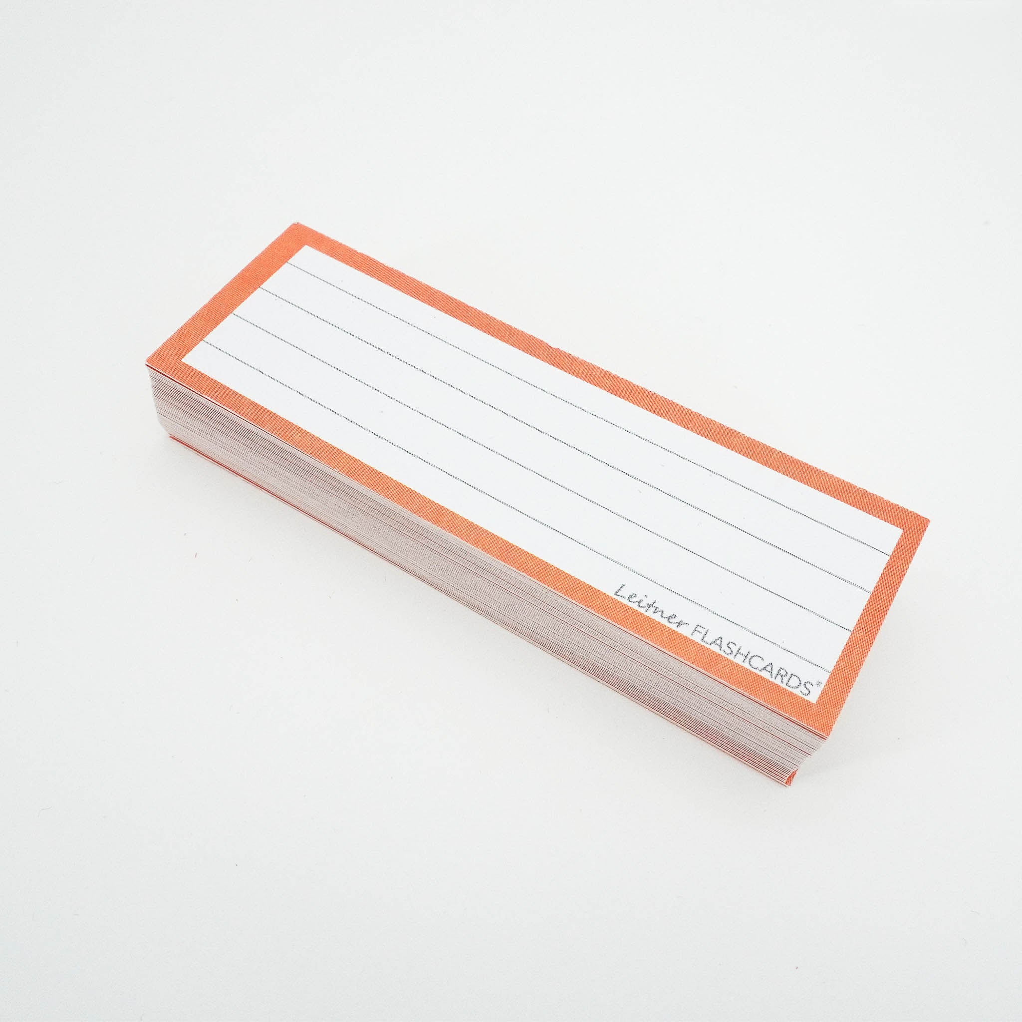 Leitner Vocabulary Cards Classic Lined orange
