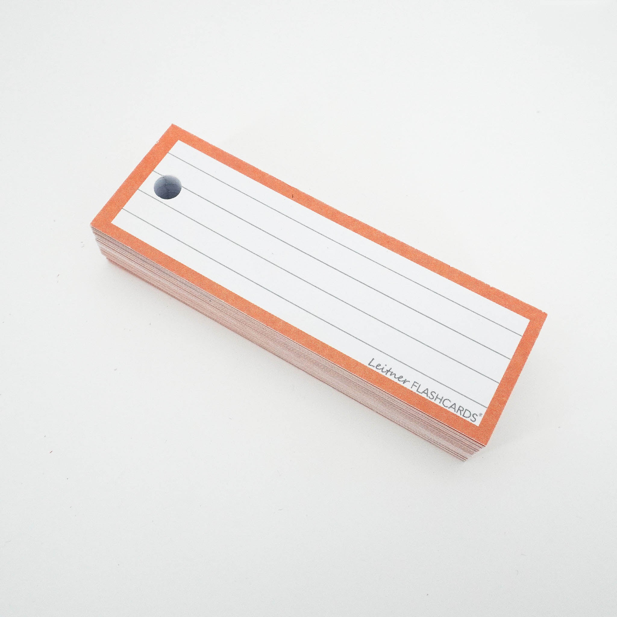 Leitner Vocabulary Cards Classic Lined orange