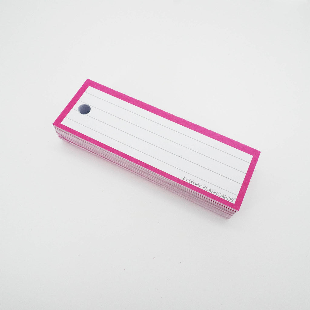 Leitner Vocabulary Cards Classic Lined pink 3