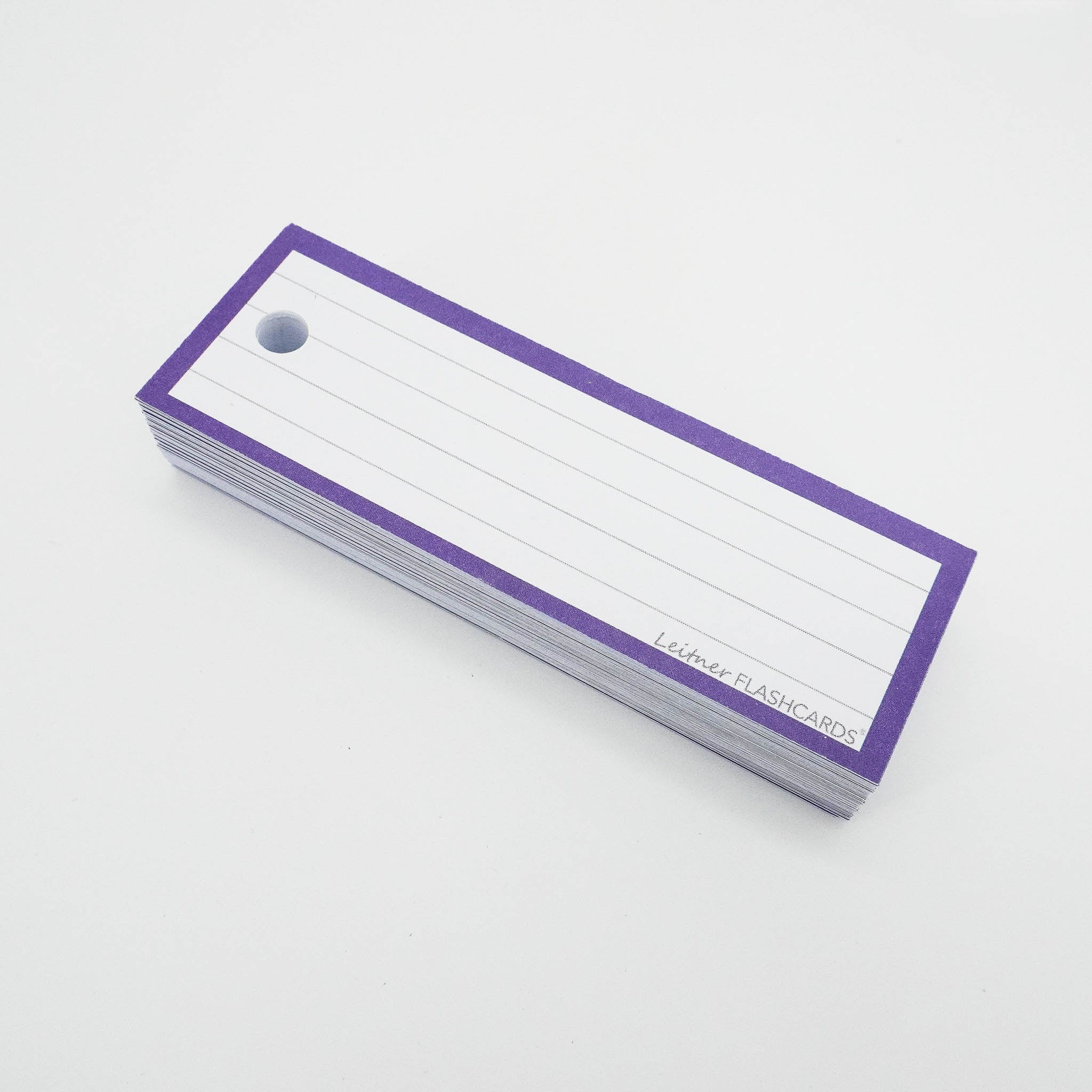 Leitner Vocabulary Cards Classic Lined purple