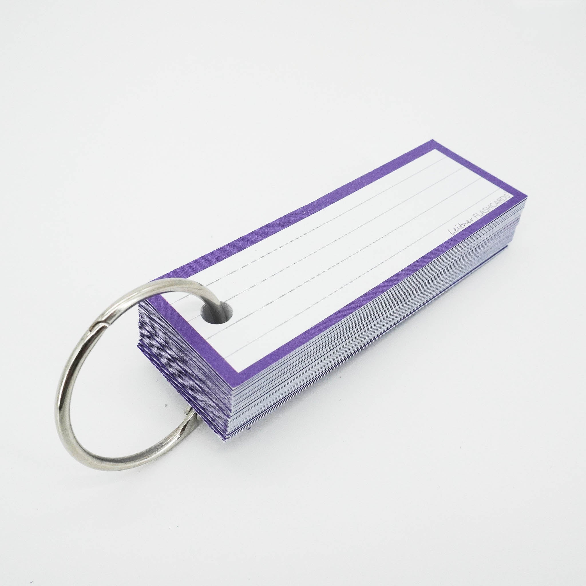 Leitner Vocabulary Cards Classic Lined purple