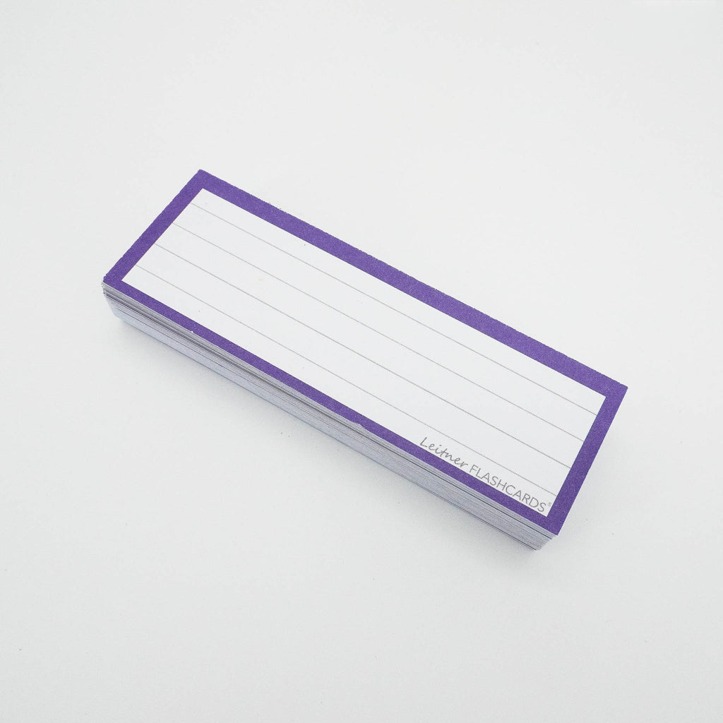 Leitner Vocabulary Cards Classic Lined purple