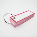 Leitner Vocabulary Cards Classic Lined red