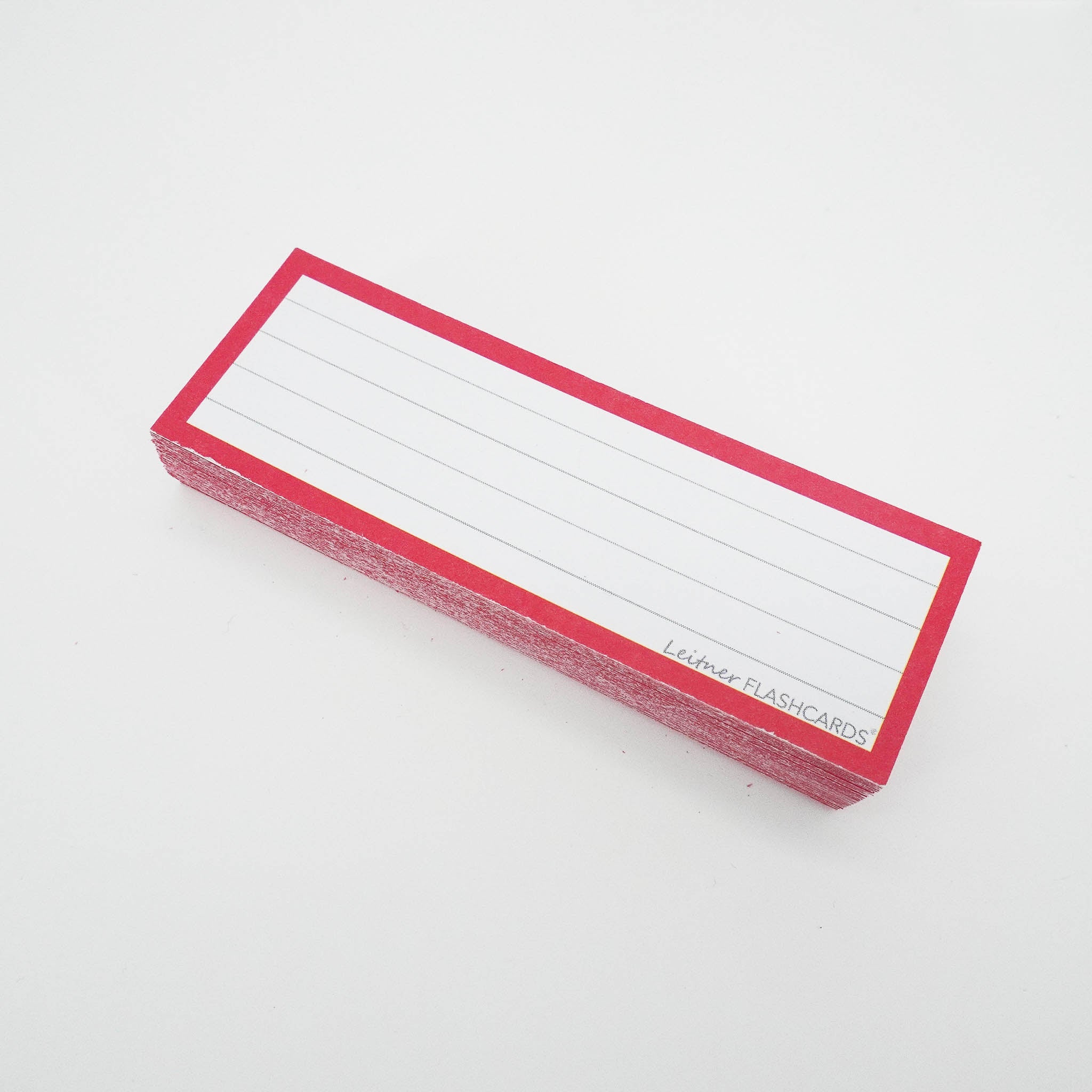 Leitner Vocabulary Cards Classic Lined red