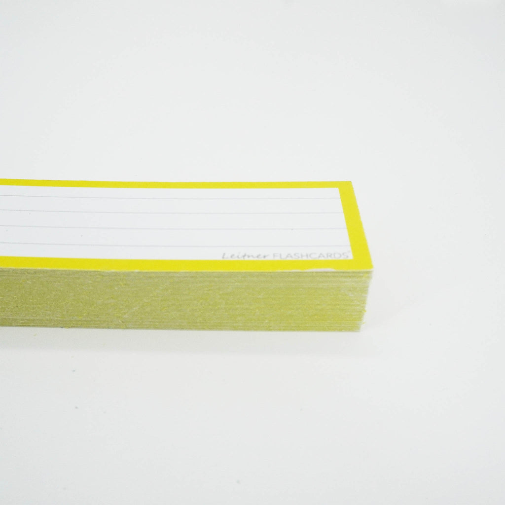 Leitner Vocabulary Cards Classic Lined yellow 2