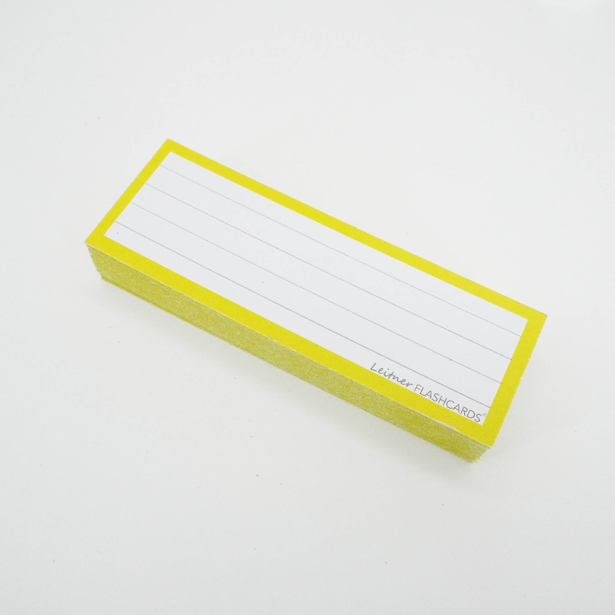 Leitner Vocabulary Cards Classic Lined yellow