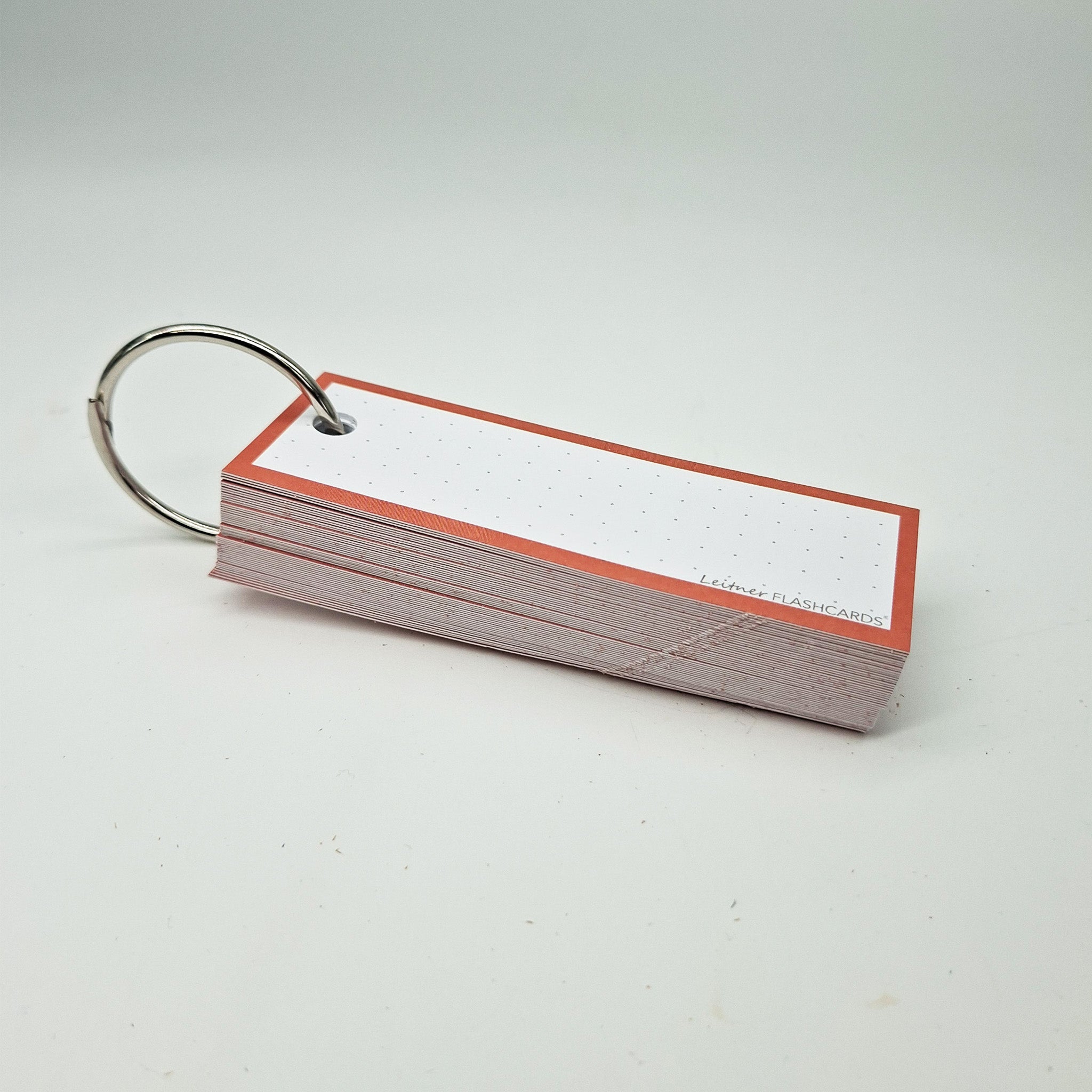 Leitner Vocabulary Cards Retro Dotted orange