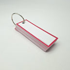 Leitner Vocabulary Cards Retro Dotted red