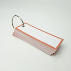 Leitner Vocabulary Cards Retro Lined orange