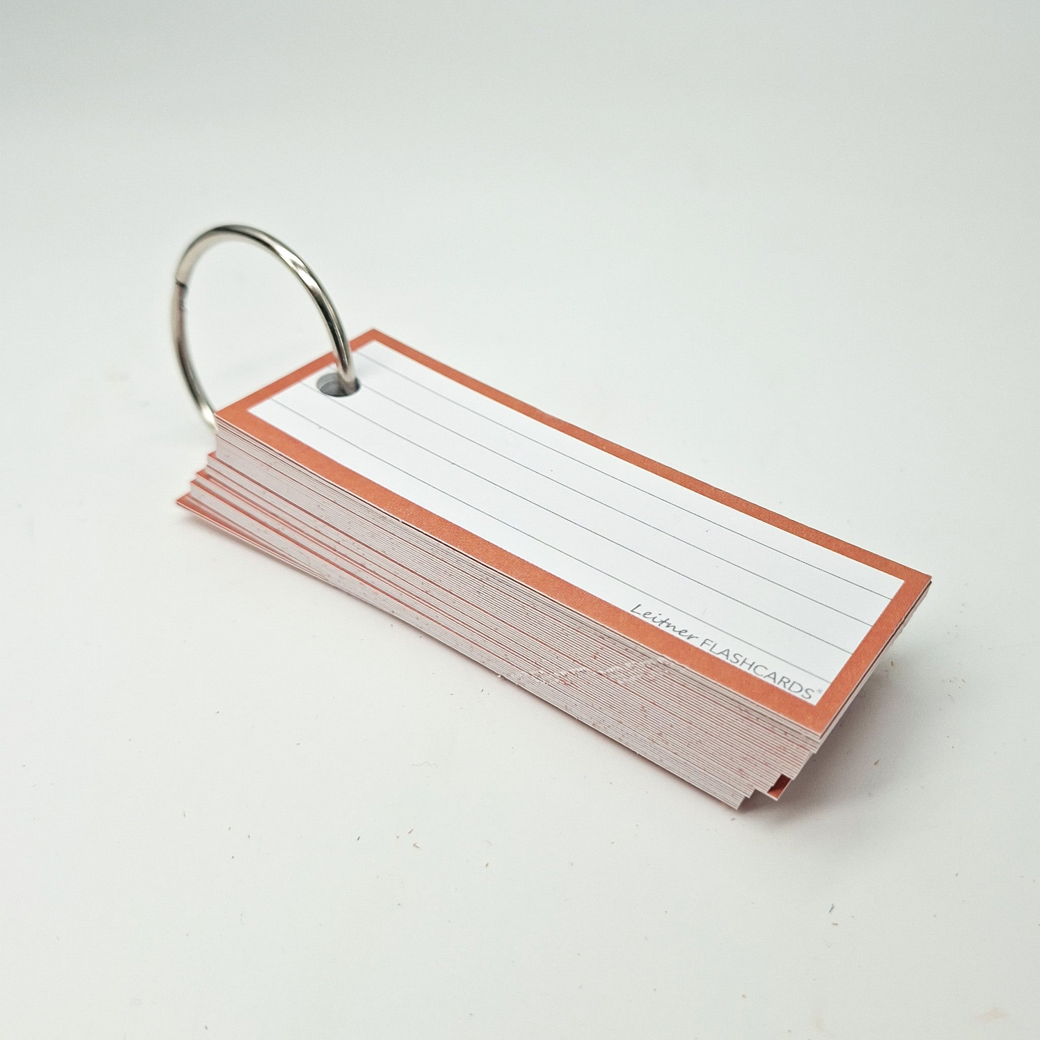 Leitner Vocabulary Cards Retro Lined orange