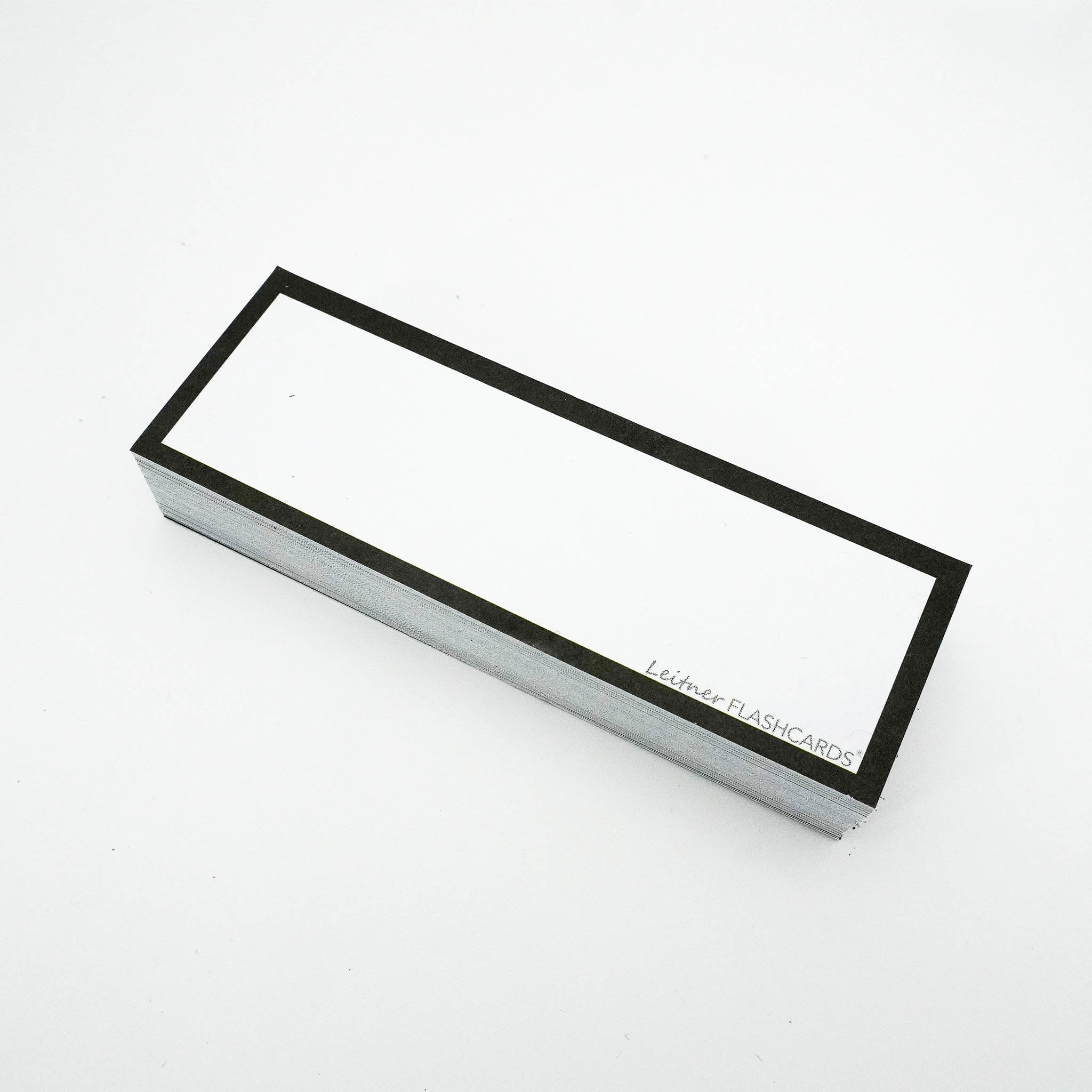 Leitner Vocabulary Cards Classic Blank black border 2