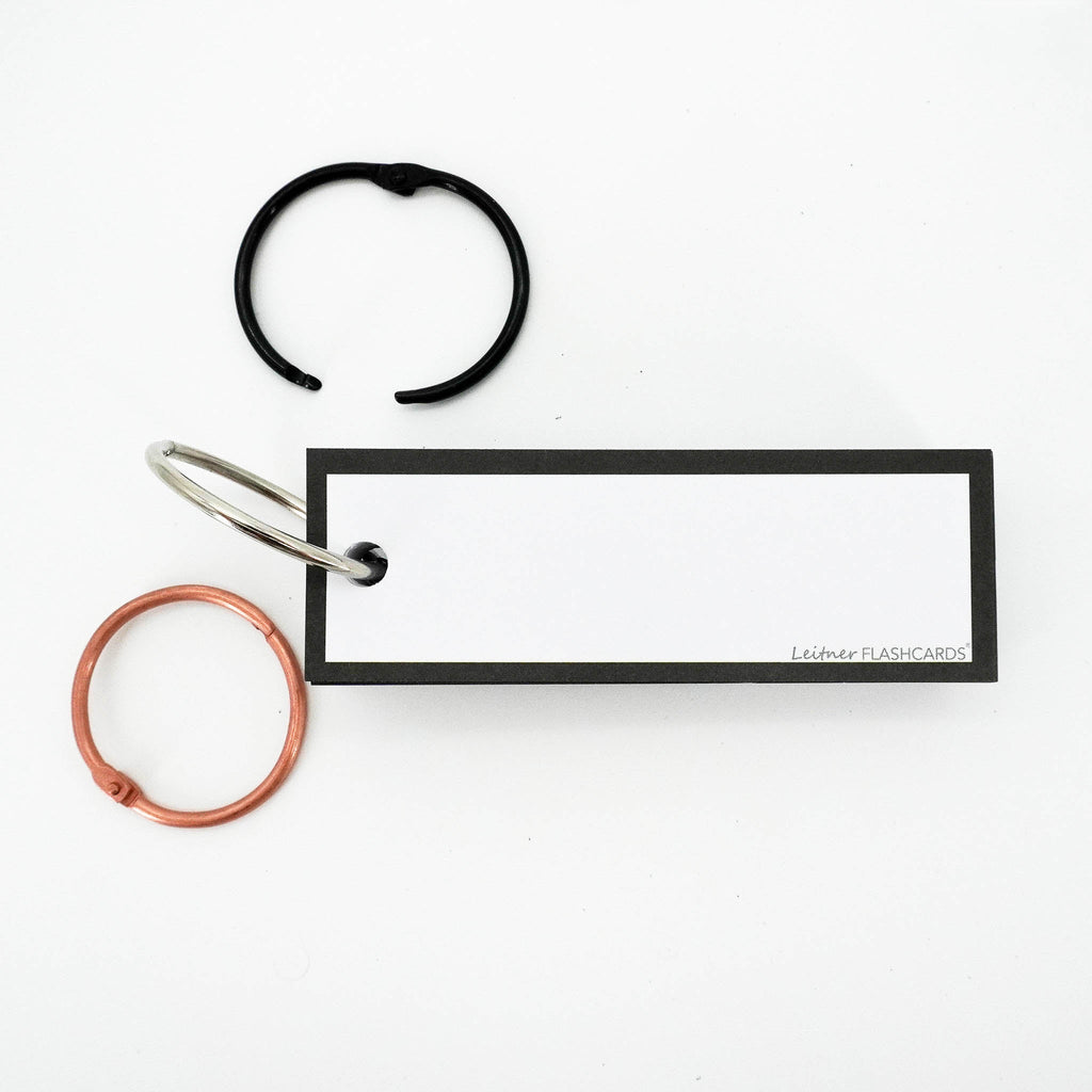Leitner Vocabulary Cards Classic Blank black border 6