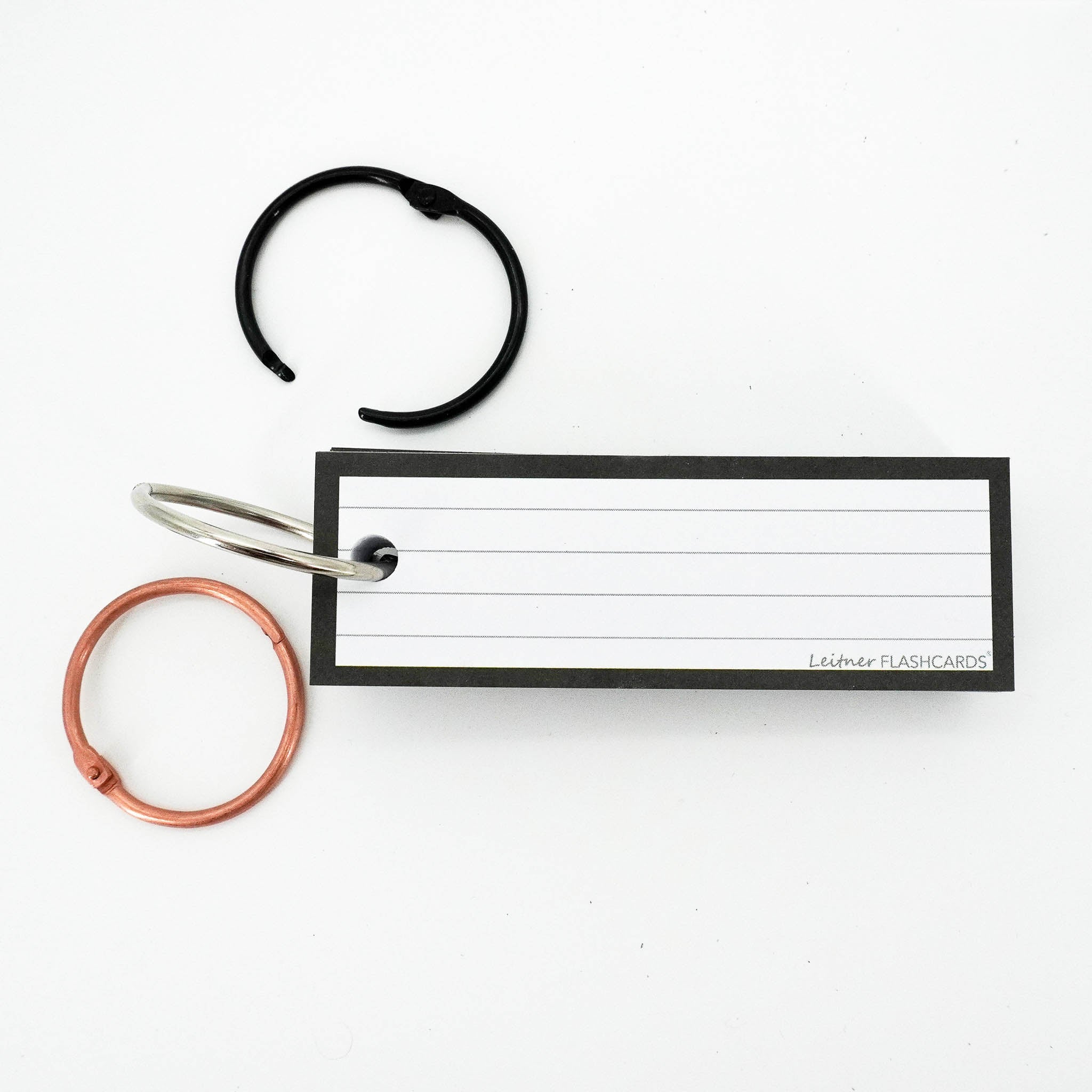 Leitner Vocabulary Cards Classic Lined black 6