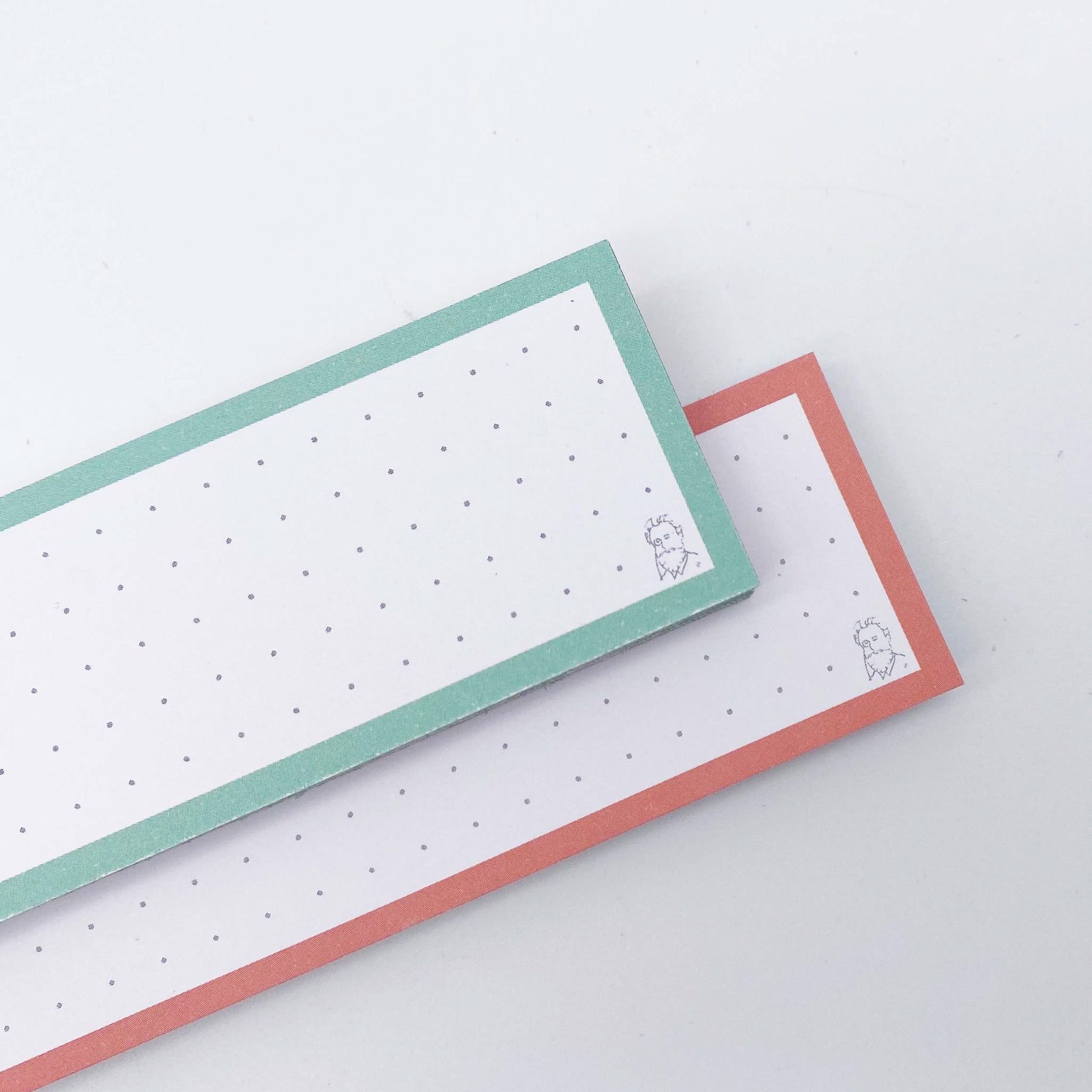 Leitner Vocabulary Cards Duo Dotted - Mint-Peach Ice Tea