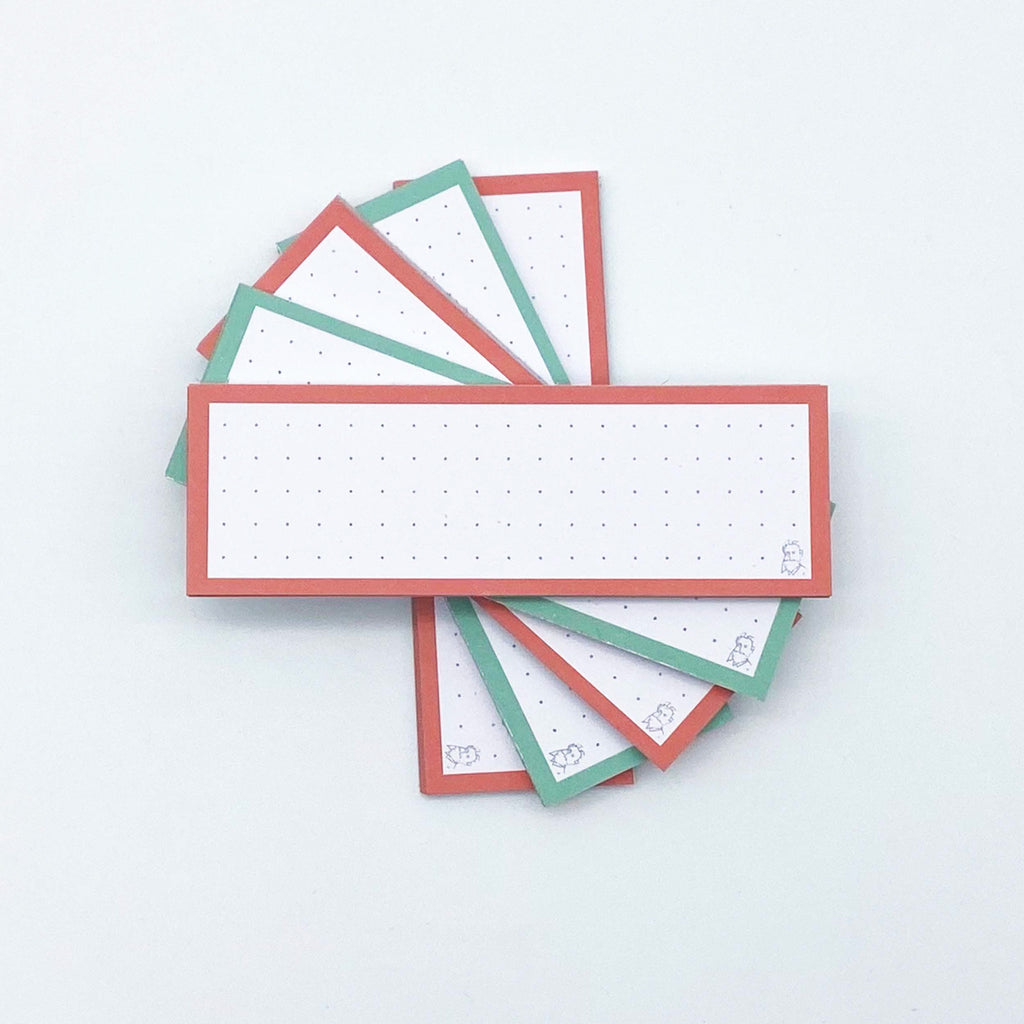 Leitner Vocabulary Cards Duo Dotted - Mint-Peach Ice Tea
