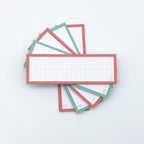 Leitner Vocabulary Cards Duo Dotted - Mint-Peach Ice Tea