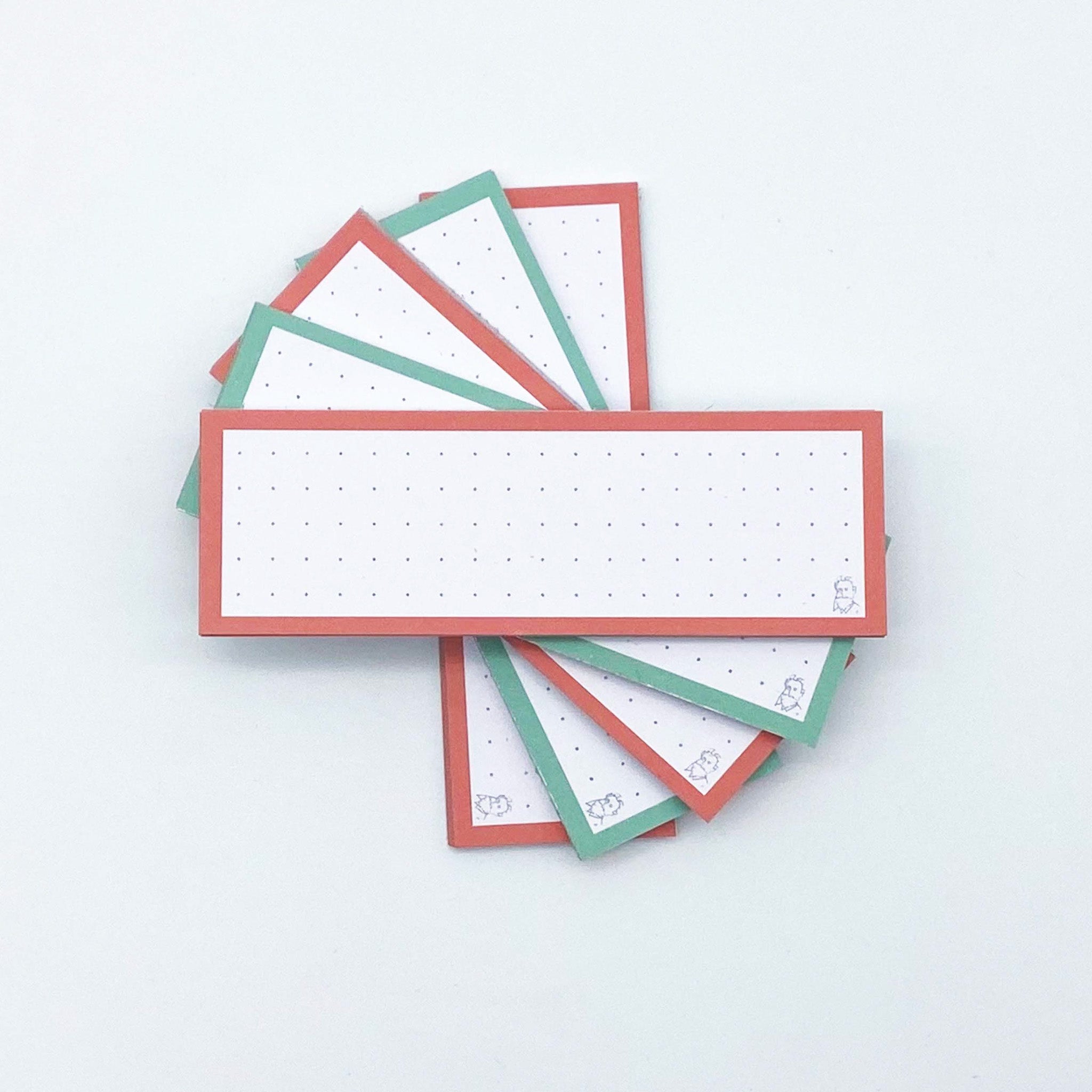 Leitner Vocabulary Cards Duo Dotted - Mint-Peach Ice Tea