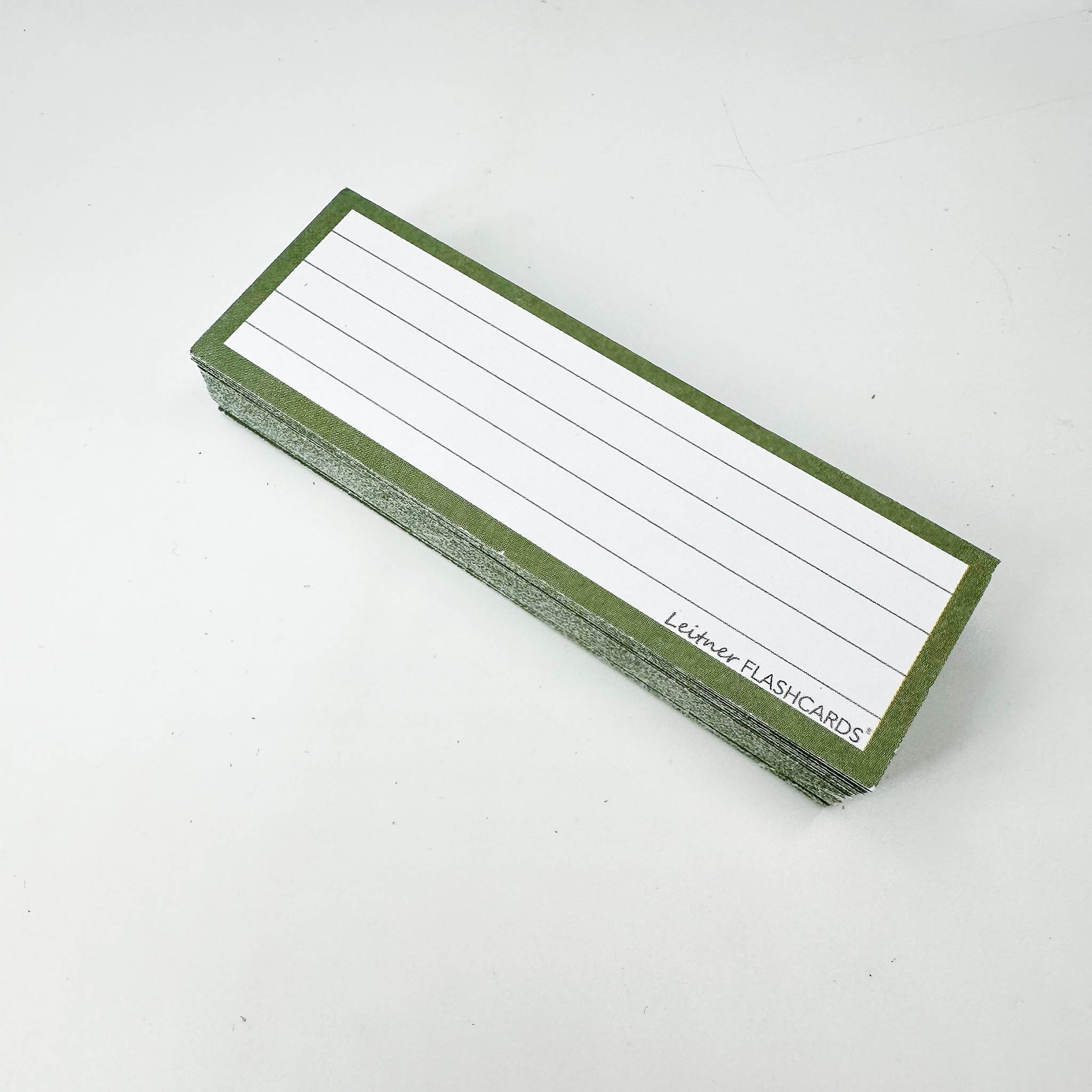 Leitner Vocabulary Cards Earth Lined green 2