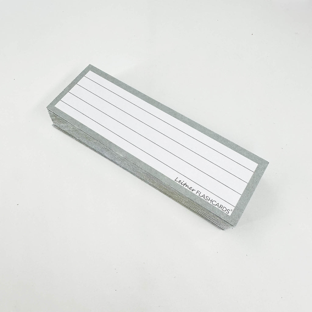 Leitner Vocabulary Cards Earth Lined grey 2