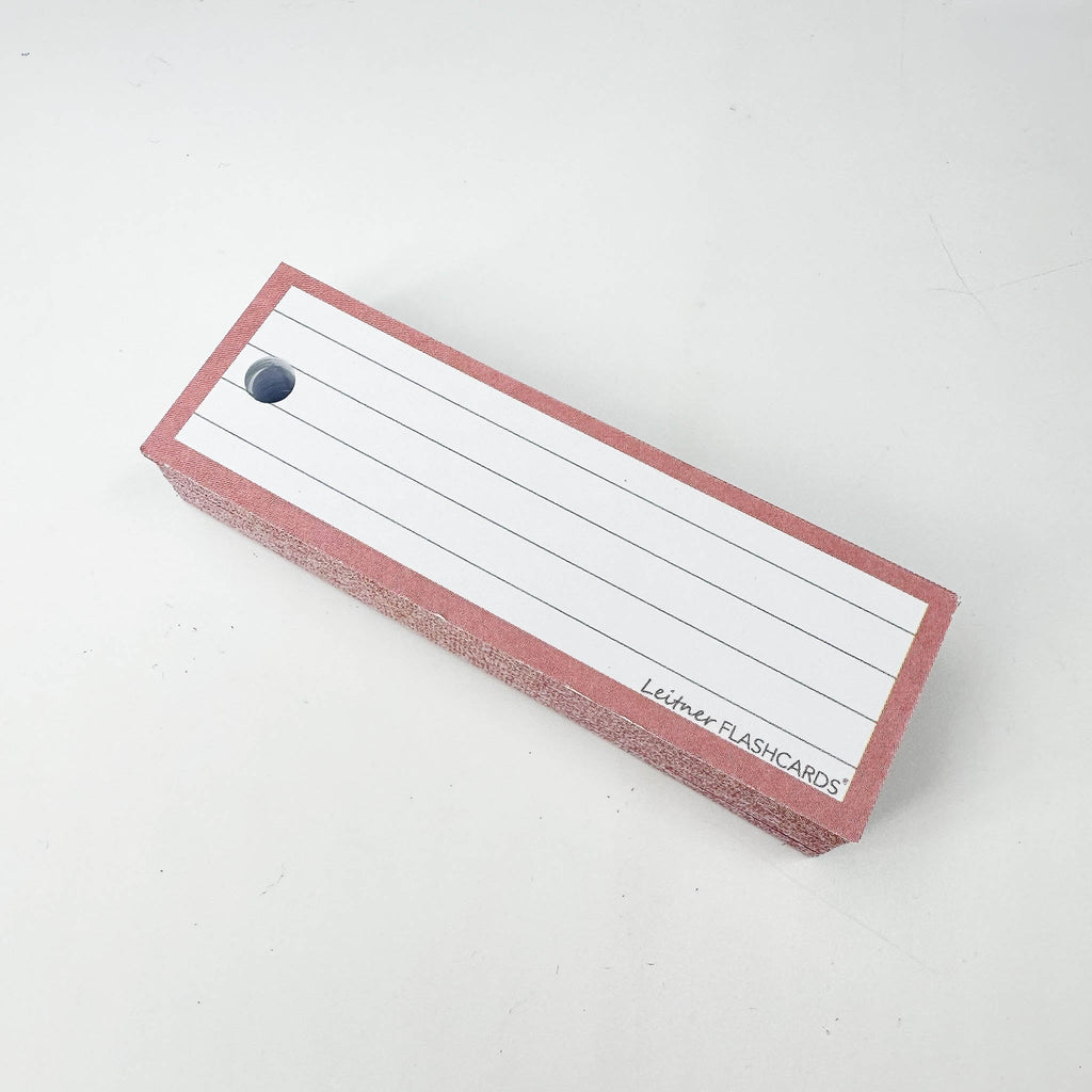 Leitner Vocabulary Cards Earth Lined pink 2