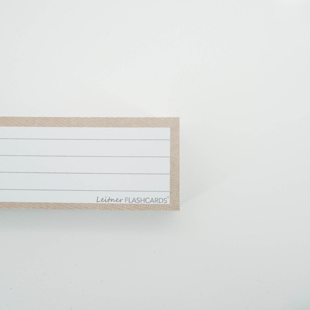 Leitner Vocabulary Cards Earth Lined sand 2