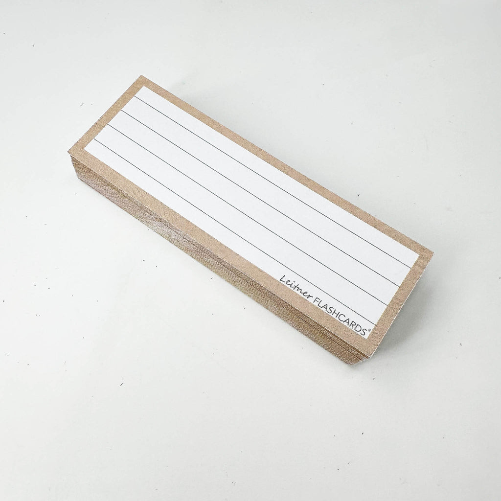 Leitner Vocabulary Cards Earth Lined sand