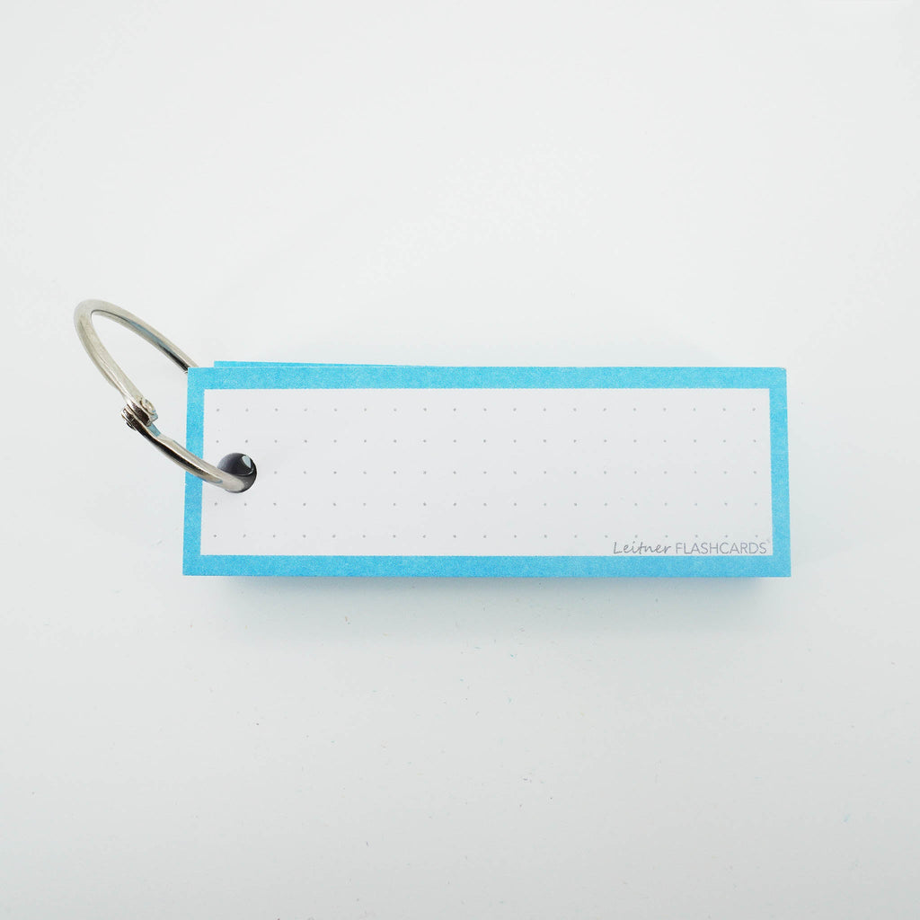Leitner Vocabulary Cards Pastel Dotted blue 8