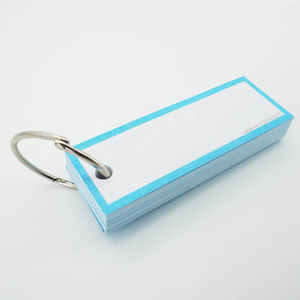Leitner Vocabulary Cards Pastel Dotted blue 9
