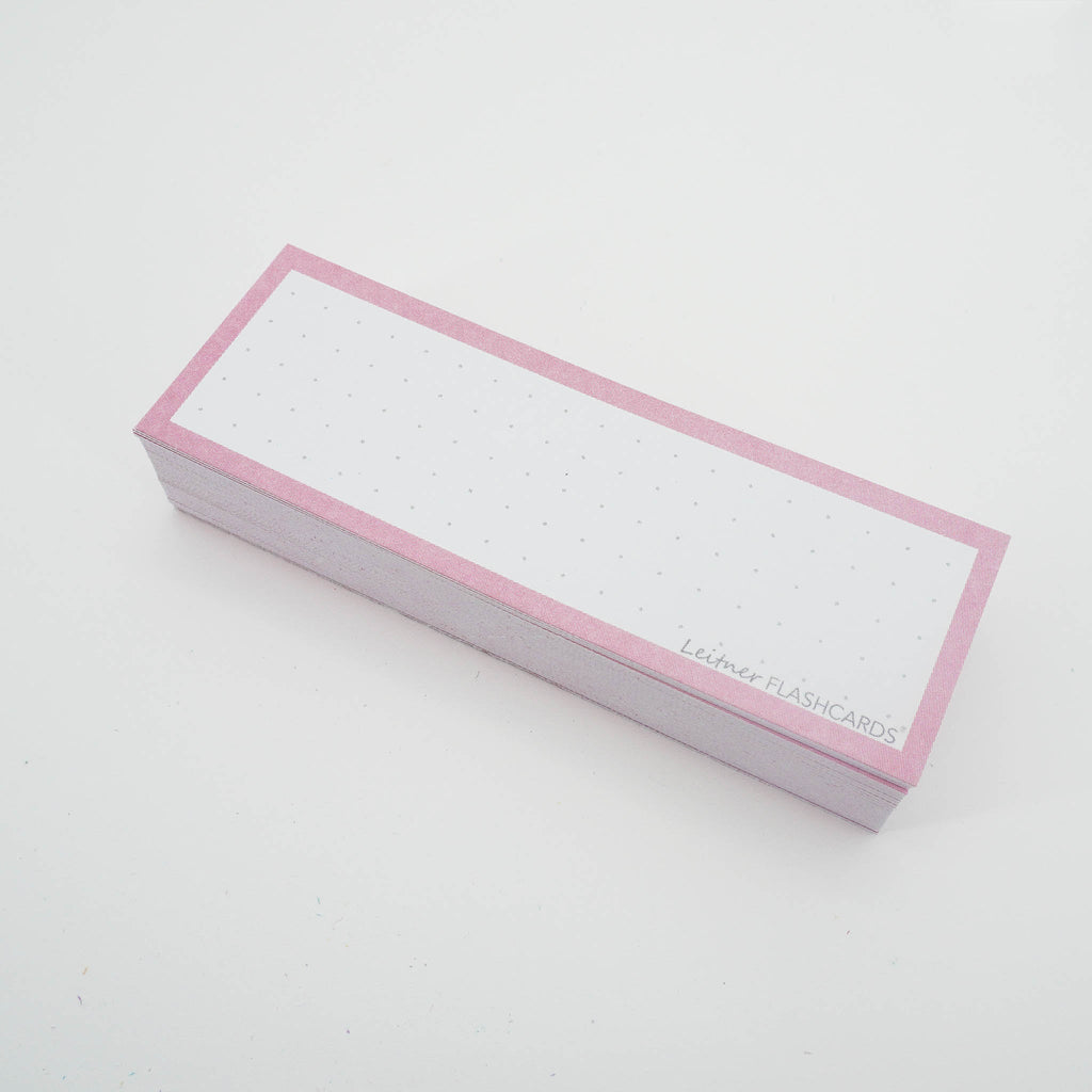 Leitner Vocabulary Cards Pastel Dotted pink 3
