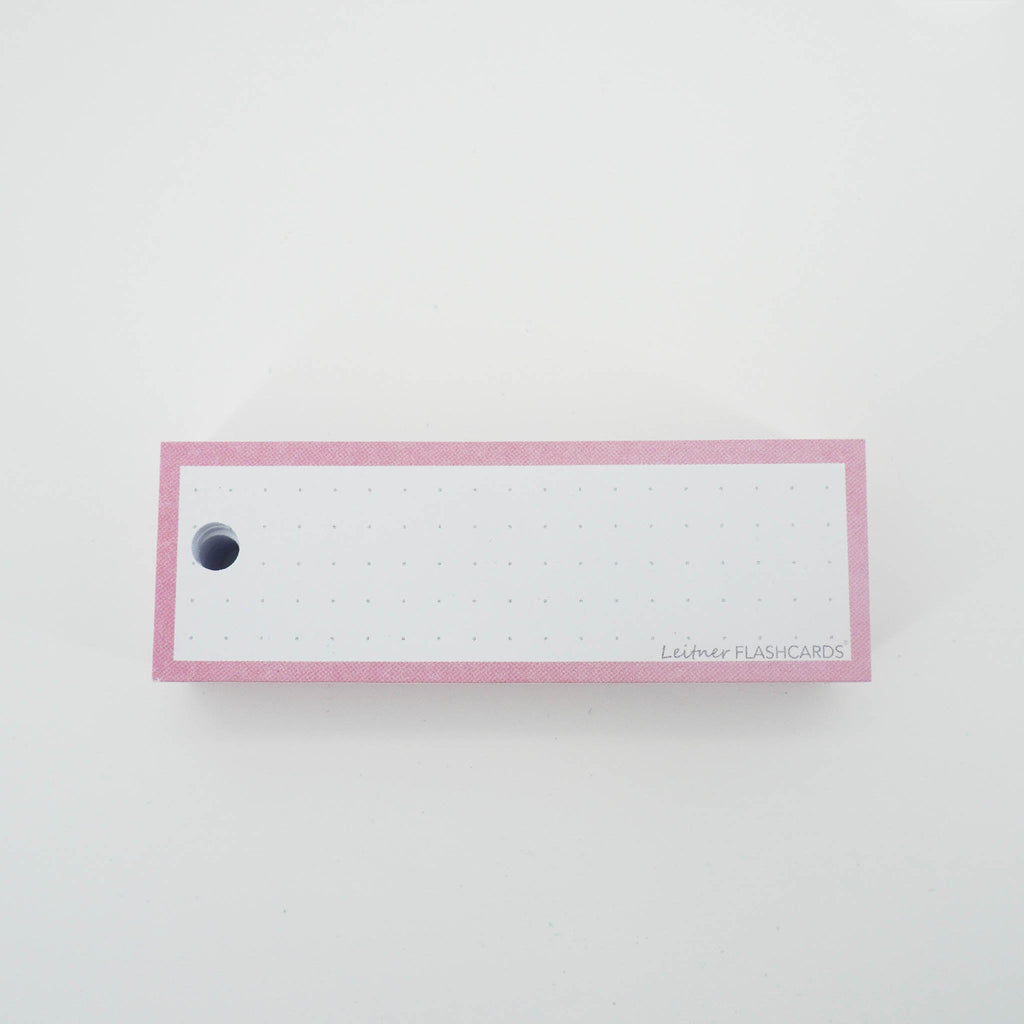 Leitner Vocabulary Cards Pastel Dotted pink 6